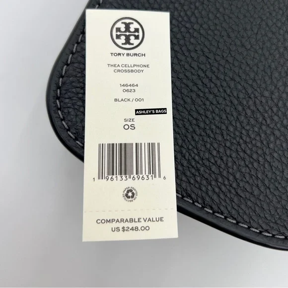 Tory Burch Thea Cellphone Crossbody In Black - Picture 10 of 10